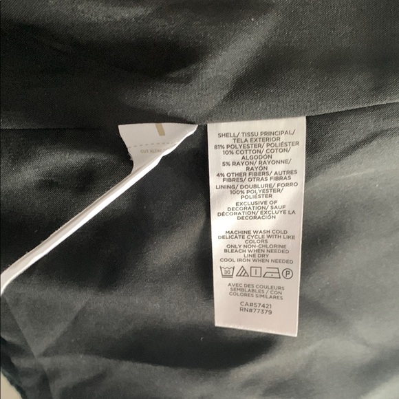 NWT - Ann Taylor Black Tweed Jacket/Blazer with White Trim - Picture 7 of 7